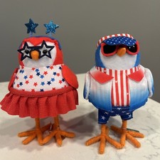 Target Sun Squad Featherly Friends Patriotic Felt Birds 2024 Bubba Starla
