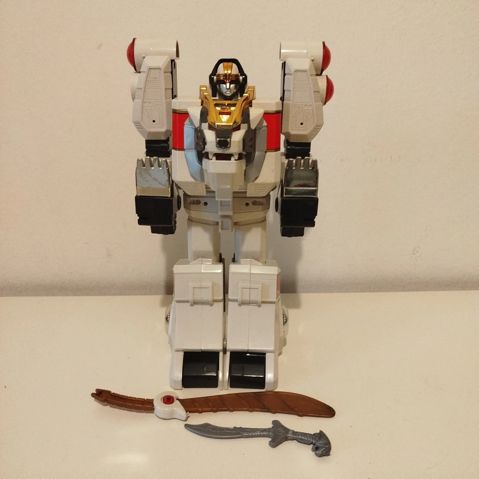POWER RANGERS WHITE TIGERZORD BANDAI 1994 - Robot - FUNZIONANTE - Immagine 2 di 4