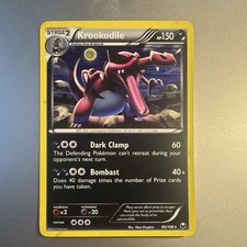 Pokemon Krookodile 66/108 Dark Explorers Holo Rare 2012 Eng 150HP Stage 2