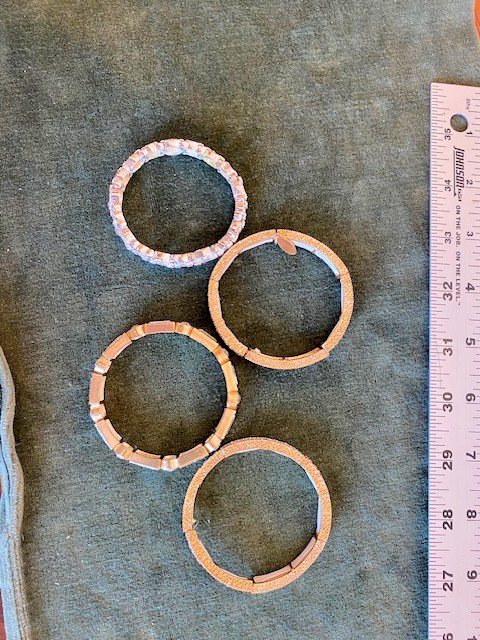 4 Natasha Rhinestone Infinity Stack Bracelets - G… - image 7