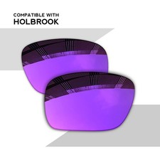 Wholesale POLARIZED Replacement Lenses For-Oakley Holbrook OO9102 Purple Frame