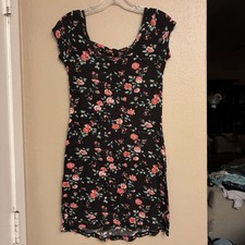 Floral Black Dress