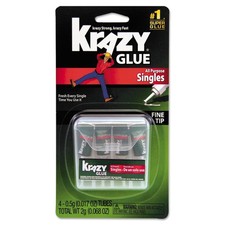 Krazy Glue All Purpose Fine Tip Super Glue 4 Tubes