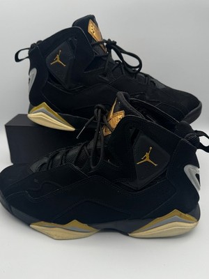 Nike Air Jordan True Flight Black Metallic Gold Size 11
