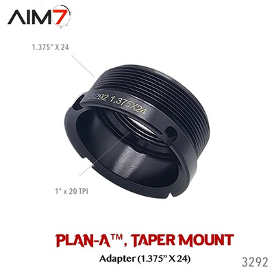 #ad AIM7 1.375x24 HUB Bravo to Plan A DIRECT Mount Adapter SUS303 1 Pcs $60.95