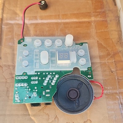 Control Board PCB 35-008-100 Green with Speaker/Buzzer, Button Pad, LED Display