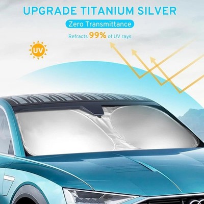 NewFor Nissan Leaf 2010-17 Windshield Visor SunShade Custom Made Sun Shade w/Bag