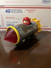 1950s Daiya NASA Apollo Spaceship Captain Tin Toy Works Great