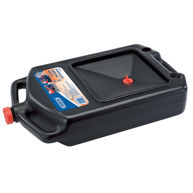 Draper 1x 8l Portable Oil Drainer Garage Professional Standard Tool 22493 - Image 5