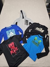 Nike Under Armour Shirt Lot Boys 6 Sweatshirt Long Sleeves Athletic Wear
