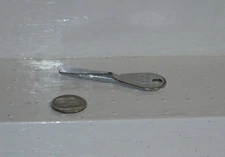 Vintage New Proto Advertising Keychain Screw Driver Chrome Plated Finish