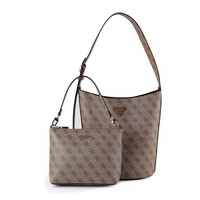 Guess Meridian Schultertasche 24Cm #GUE-HWSG69_74040 (Latte Logo)