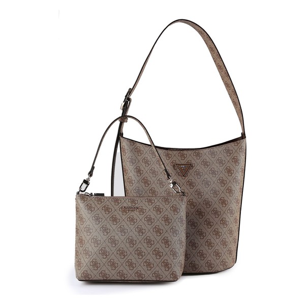 Guess Meridian Schultertasche 24Cm #GUE-HWSG69_74040 (Latte Logo)-image