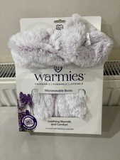 Image of Warmies Lavender Microwaveable Cosy Boots