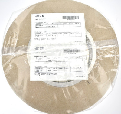 TE Connectivity OM2 Fiber Optic Cable LC LC Duplex 50/125 6-Strand ~250FT OFCR
