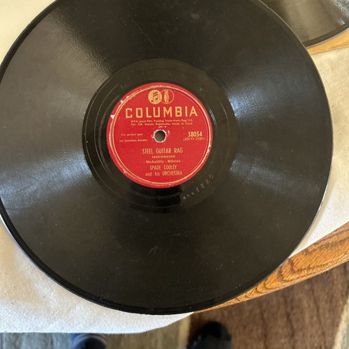 3-Spade Cooley 78tr/min 10” Shellac Records - RCA & Columbia STEEL GUITAR RAG / Last - Photo 6/14