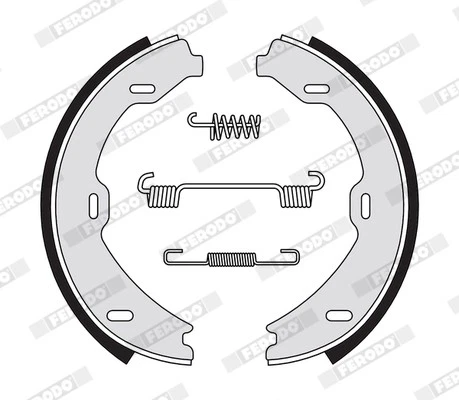 BRAKE SHOE SET FSB4307 FOR MERCEDES-BENZ OM648.960/613.960 3.2L M112.975 3.7L - image 3 of 4