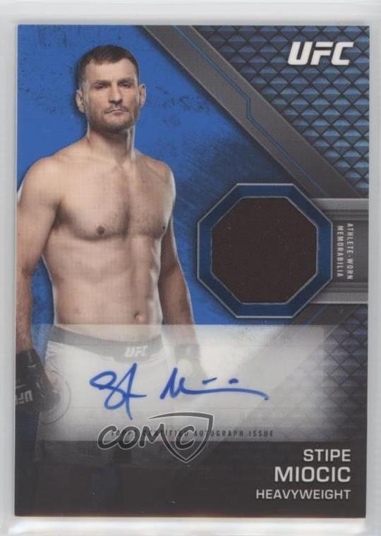 Stipe Miocic #KAR-SM Ufc Cards 2020 Topps UFC Knockout Autograph Relics trading card — raw and PSA graded price guide