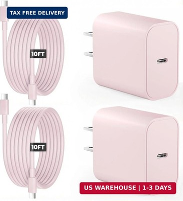 iPad Charger Fast Charging, 20W USB C Charger Block with 10FT USB C to C Cable f