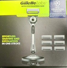 Image of 🟢 Gillette Labs With Exfoliating Bar 7 Blade Refills + Stand, Brand New GENUINE