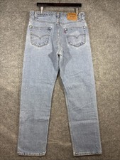 Vintage 1998 Levis 505 Red Tab Jeans Mens 36x32 Made in USA Straight Leg