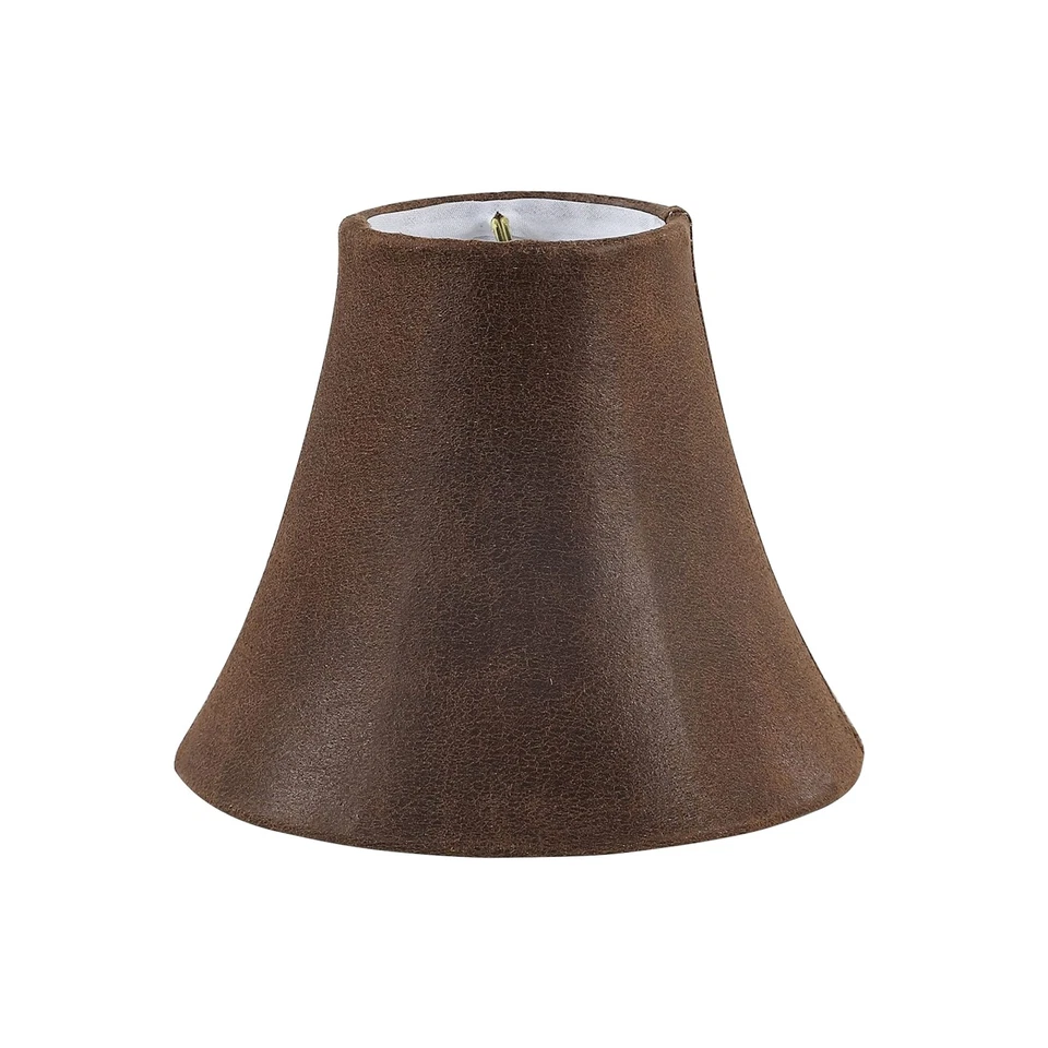 30078-6, Bell Clip-On Chandelier Lamp Shade, Brown, 3" Top x 6" Bottom x 5" S... - Image 3 of 4