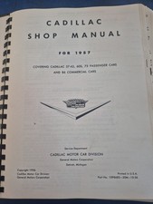 1957 Cadillac Factory Service Shop Automotive Repair Book. 1957 Cadillac Factory Service Shop Automotive Repair Book.