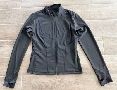 RAPBIN Women s Full Zip Athletic Jacket Black Size M   Slim Fit   Stretch   Po