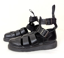 DR. MARTENS GERALDO SANDALEN GR. 41 UK7 RÖMER GLADIATOR SCHWARZ LEDER DOCS N2505