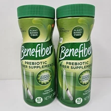 Lot of 2 ~ Benefiber Daily Prebiotic Fiber Supplement 8.7 oz Exp 10/25 or Better