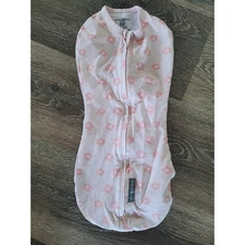 Swaddle Me by Ingenuity Baby Swaddle 0-2M Pink Floral Flower Print Sleep Sack #9