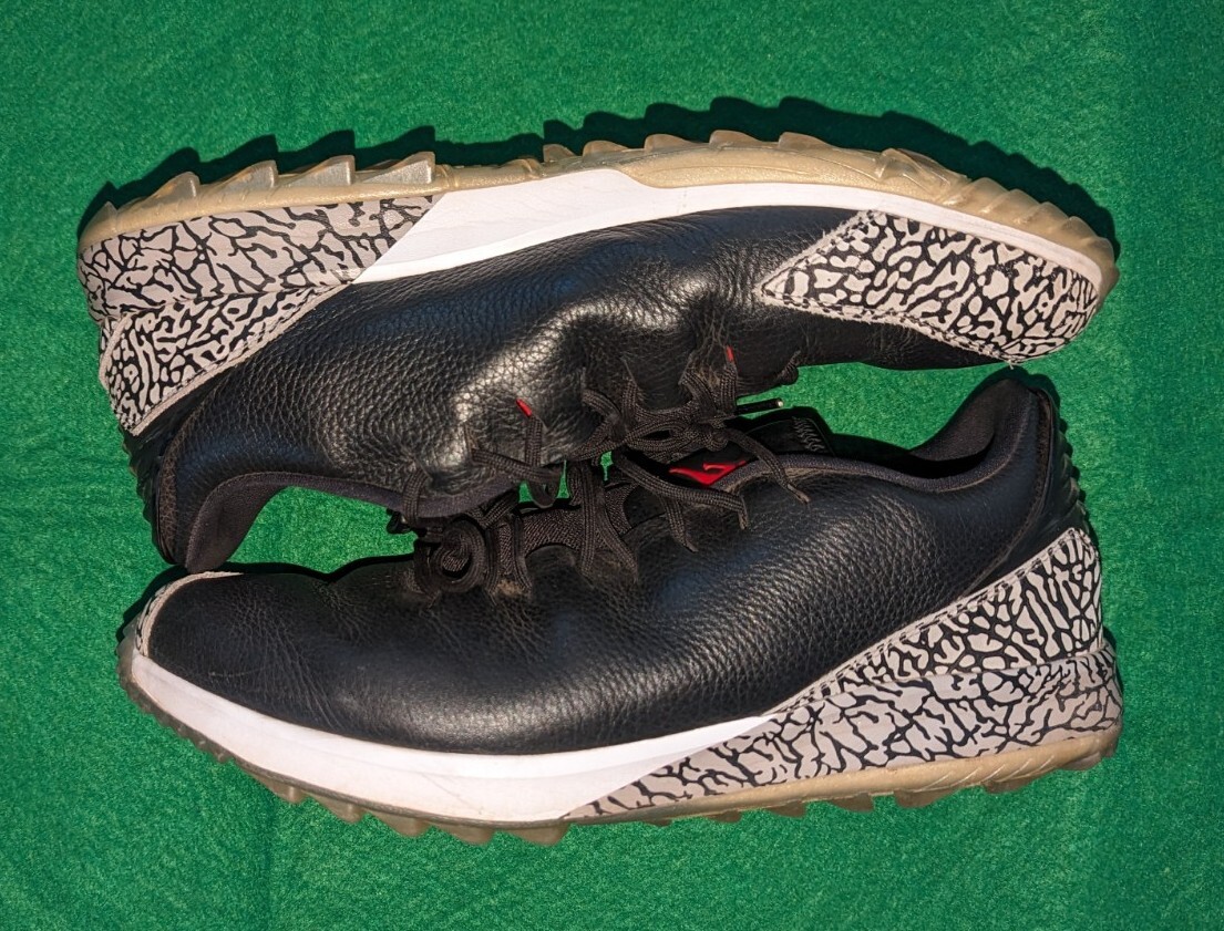 Nike Air Jordan ADG Golf Shoes Mens Size 13 Black Fire Red Cement