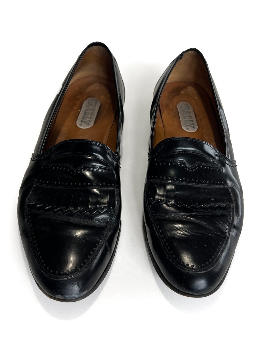 BALLY MADE IN ITALY Micro Kiltie Loafers Mens Dress Shoes  display picture 2