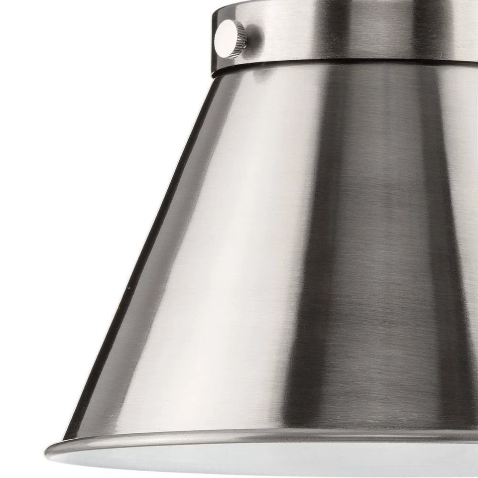Progress Lighting Hinton Collection 8-1/4 in. 1-Light Brushed Nickel Pendant - Image 2 of 4