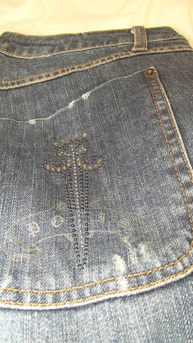 Miss Pois Damen Jeans Hose 44 W30 L Large Blau Denim Slim Fit Made Italy - Bild 8 von 13