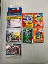 LOT OF 100 BASEBALL TRADING CARDS - 1988 1990 ETC NEW SEALED!