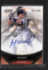 2017 Topps Tier One Autograph #PPA-JAT Jose Altuve No 71 of 100