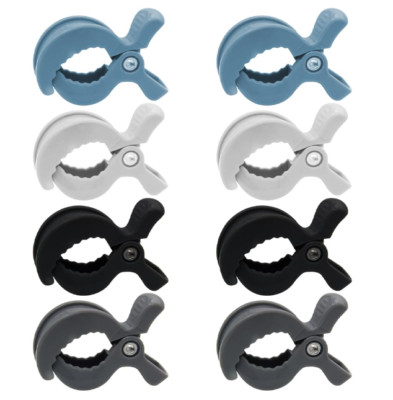 8 Pack Colorful Stroller Clips Pegs to Hook Muslin and Toys Seat Cover Blanket C