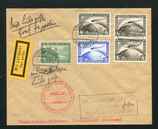 Zeppelin 1929 Sieger 30Ad RoundtheWorld Flight Germany Round Trip Post Beautiful