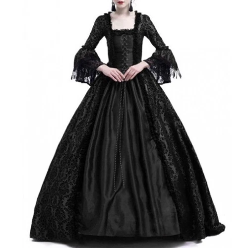 Damenkleid Rokoko Partykleid Barock Mittelalte Renaissance Kleid CosplayKarneval - Bild 18 von 21
