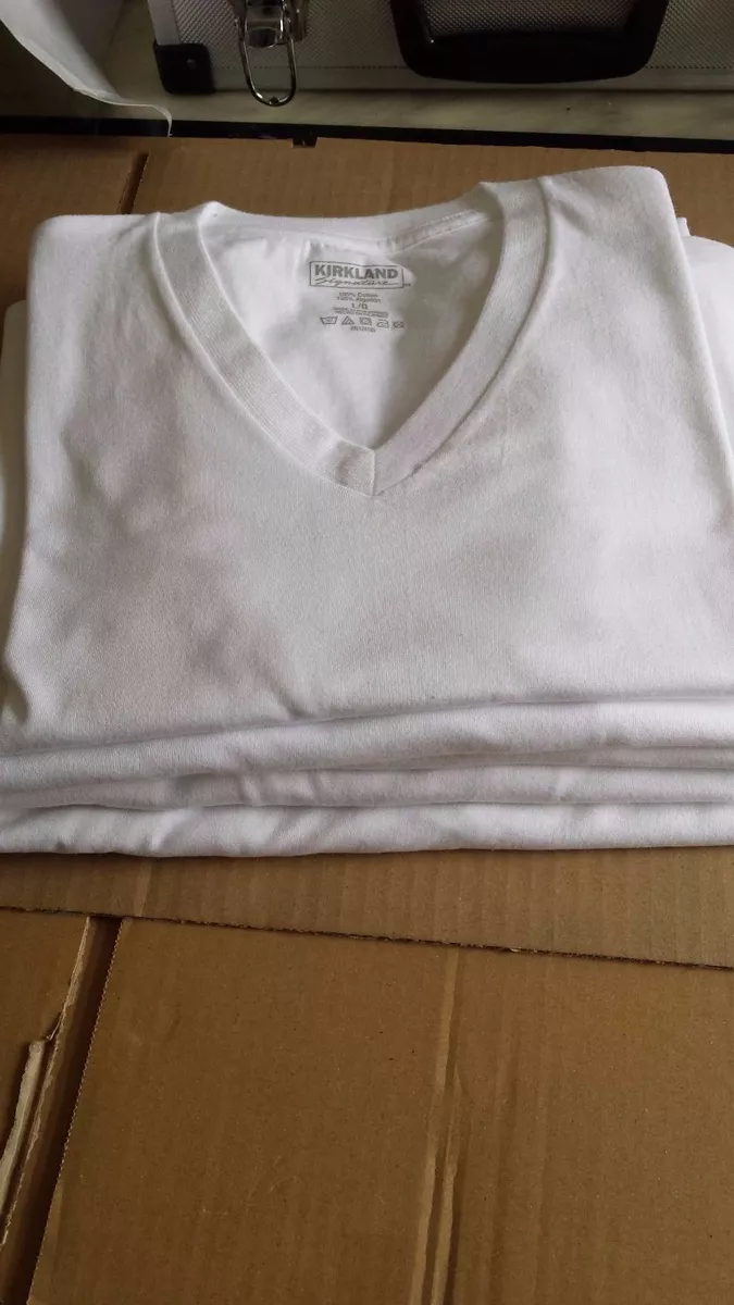 Kirkland white t shirts sale