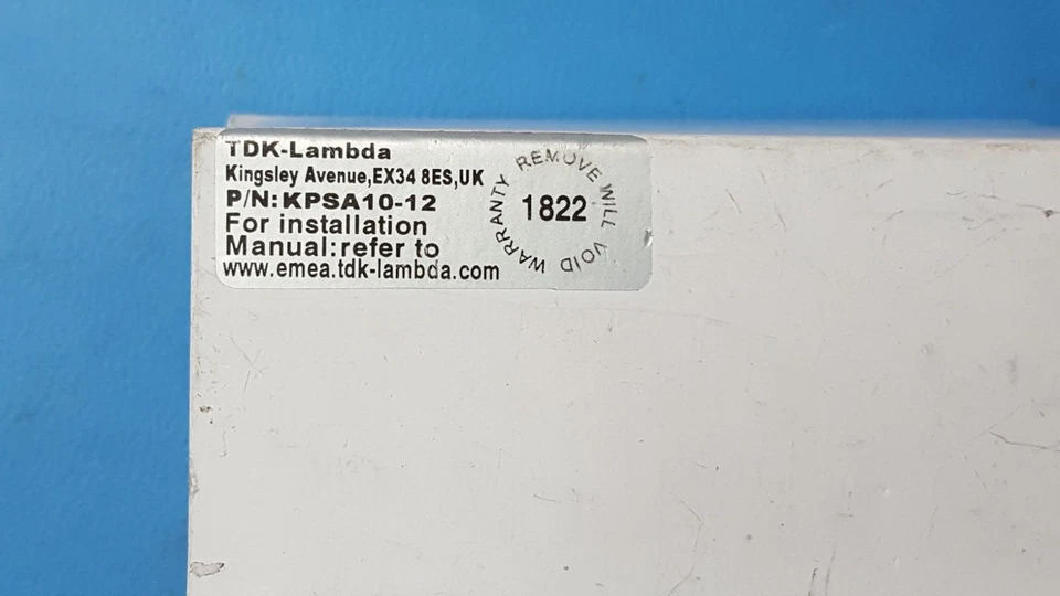 Power Supply , KPSA10-12 , TDK , Open Frame, 1 Output 12V 85 ~ 264 VAC Input - Image 3 of 4