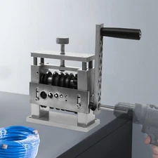 6 Holes Manual Cable Wire Stripping Machine Manual Wire Stripping Tool Silver