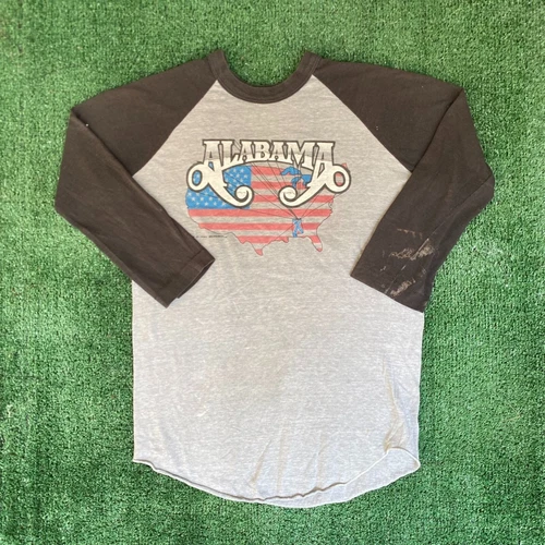 Vintage 80s Alabama Band Shirt 1982 Mountain Music Tour Sing 1980s vintage concert t-shirt, vintage, single stitch, B+ condition