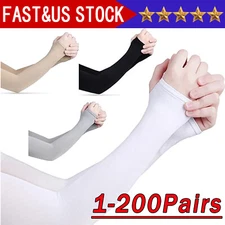 200Pairs Cooling Arm Sleeves Cover UVSun Protection Sports Outdoor For Men Women
