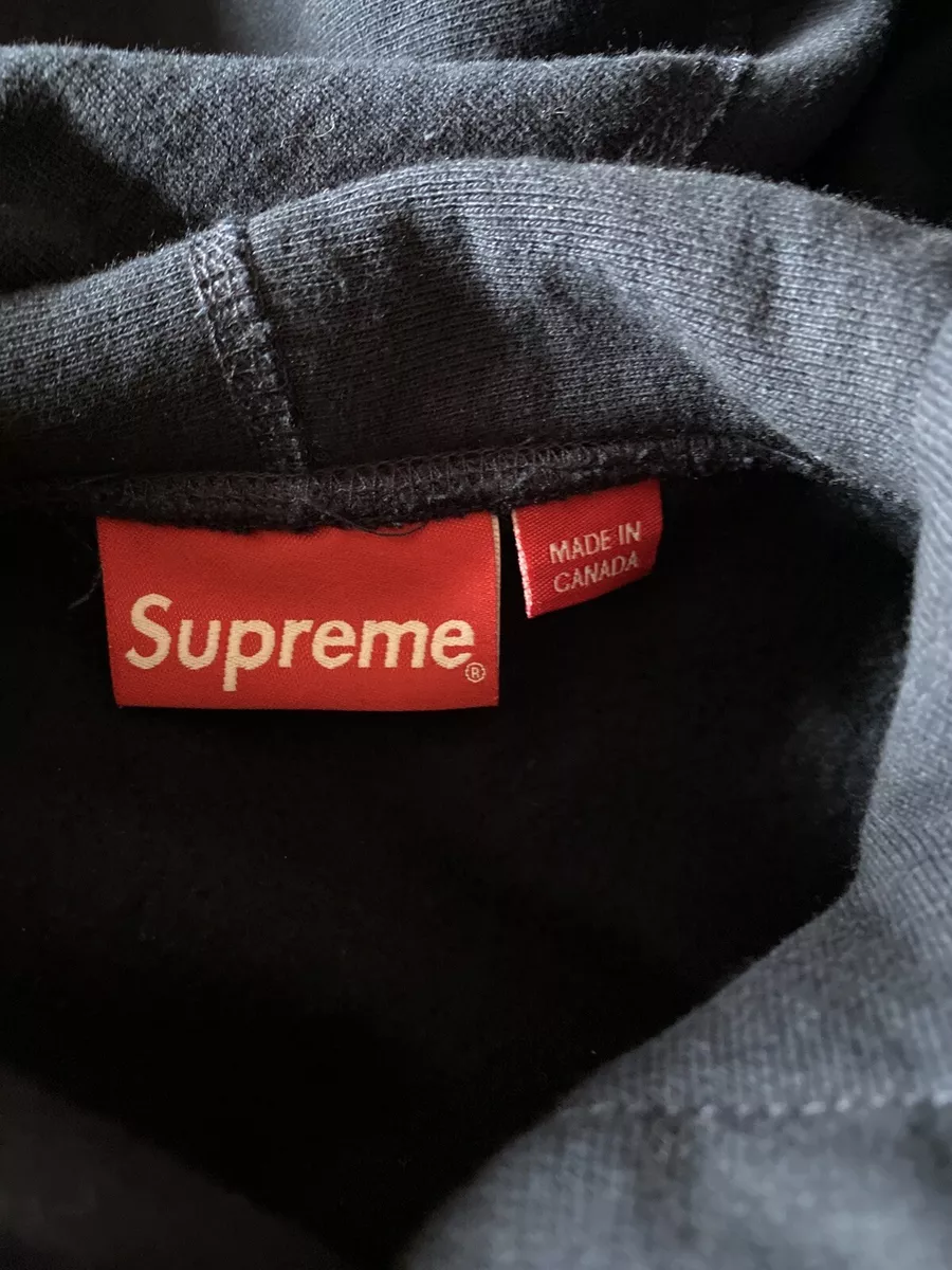 Supreme Box logo Hoodie Navy FW16 Size XL With Receipt | eBay