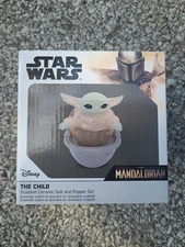 Star Wars Mandalorian The Child Baby Yoda Grogu Ceramic Salt & Pepper Shakers