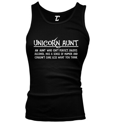 Unicorn Aunt - Mythical Creature Rare Family Unique Juniors Tank Top