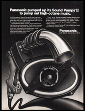 1978 Panasonic Sounds Pump speakers-Print ad/mini-poster-VTG Music décor