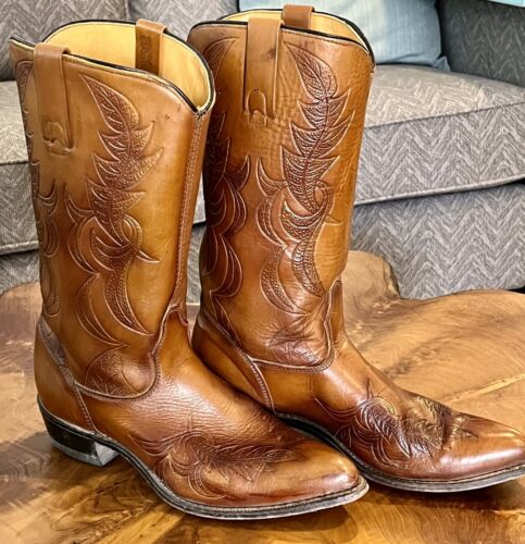 Vintage Women’s 1972 Acme Cowboy Western Boots Tw… - image 1